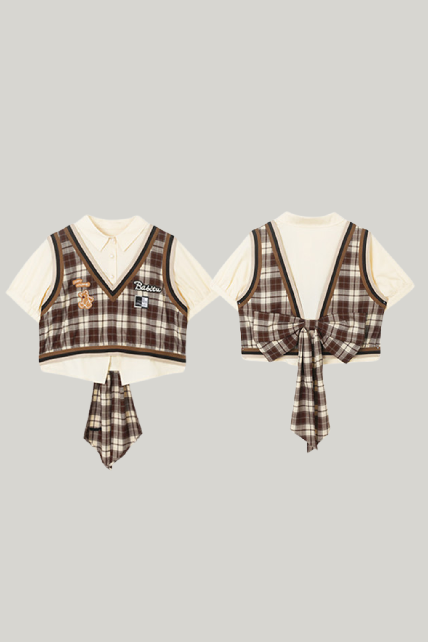 American Plaid Top + Skirt