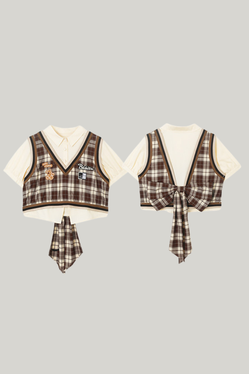 American Plaid Top + Skirt