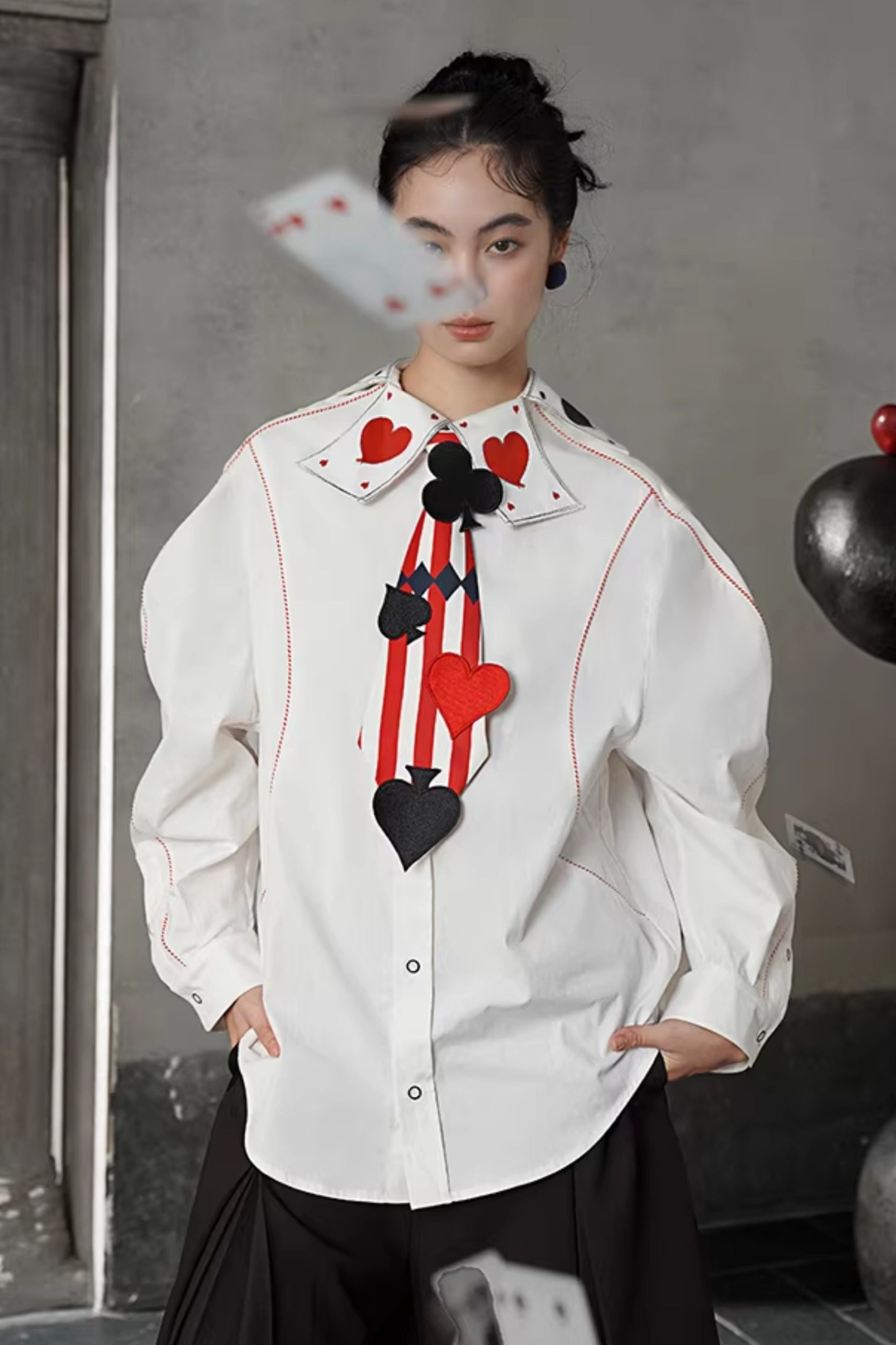 Playing Card Fantasy Color Blouse