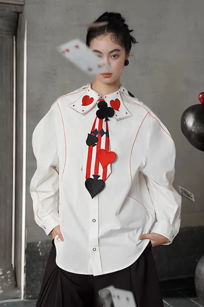 Playing Card Fantasy Color Blouse