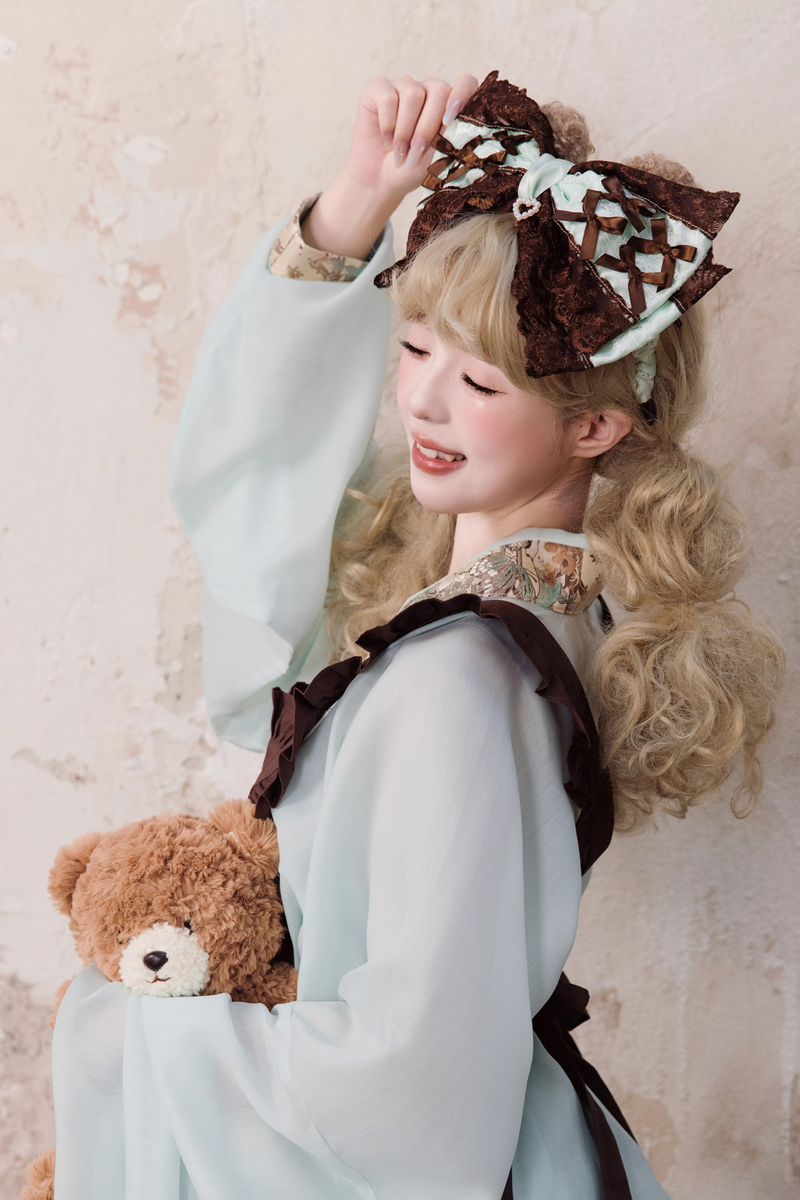 Little Bear Dessert House Dress + Skirt + Apron + Brooch + Overskirt