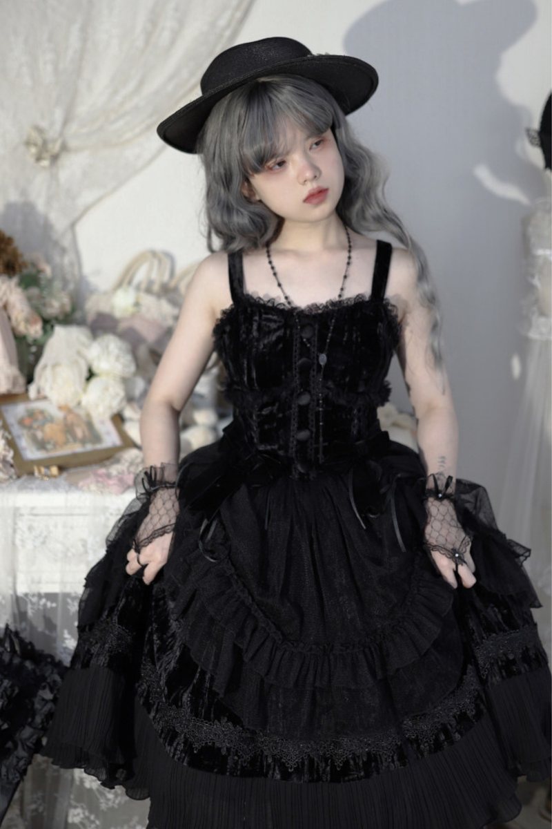 Gothic Doll Lolita Dress + Short Jacket