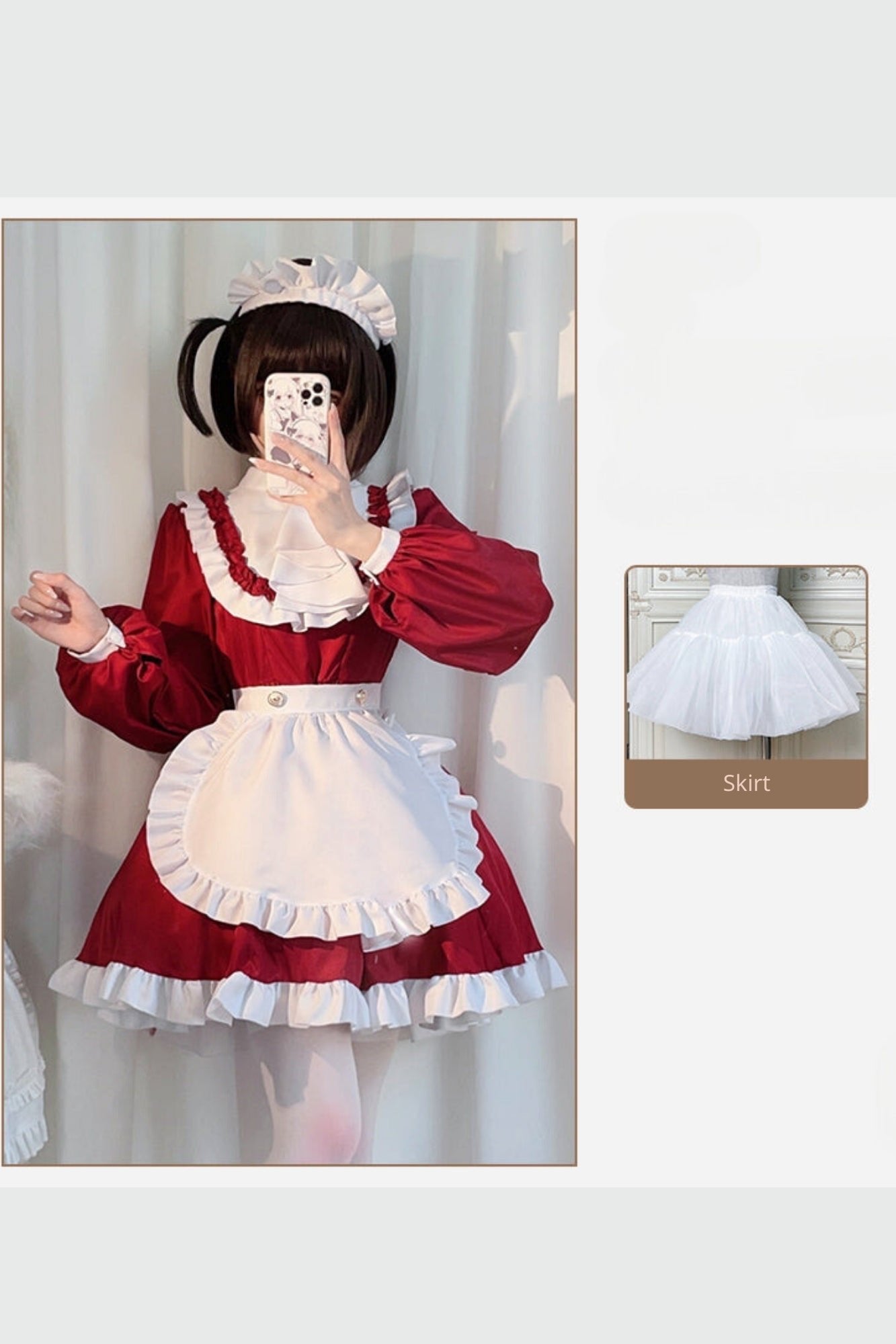 Red Maid Cosplay Dress