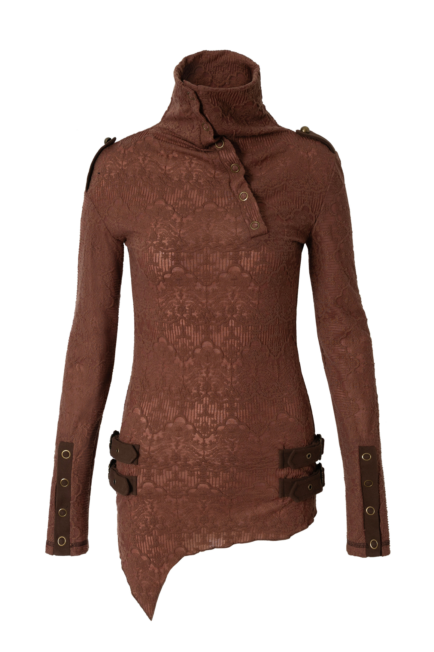Retro Asymmetric Knit Sweater