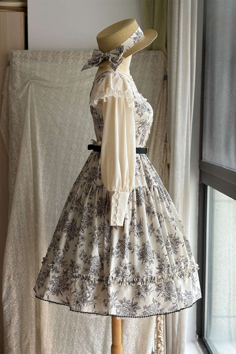 Sketch Wild Rose Lolita Jumper Skirt