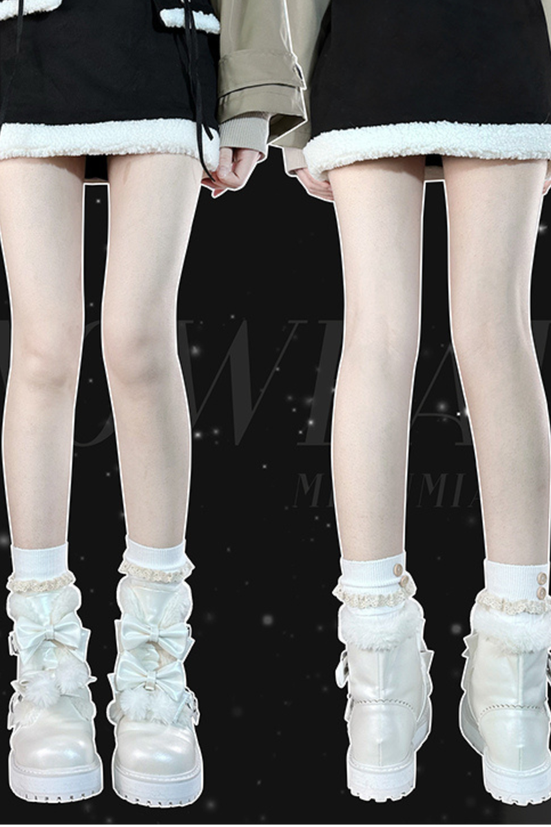 Ribbon Platform Sole Boots