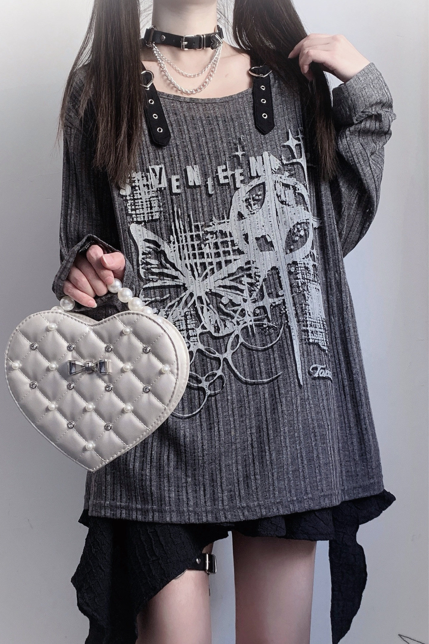 Pearl Quilted Sweetheart Bag