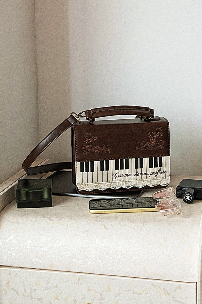Literary Piano Shoulder Bag