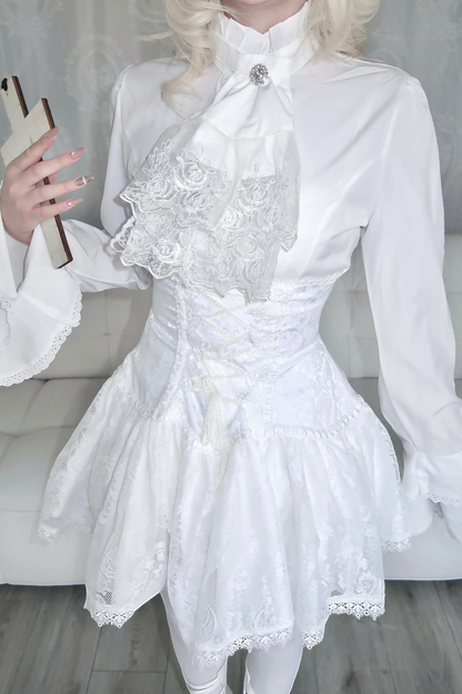 Gothic Top + Lace Skirt