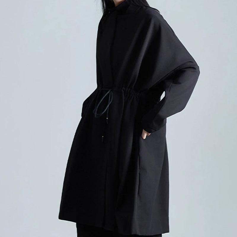 Loose Fit Overcoat Black