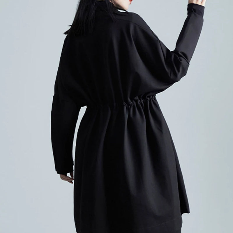 Loose Fit Overcoat Black