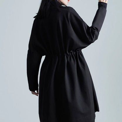 Loose Fit Overcoat Black