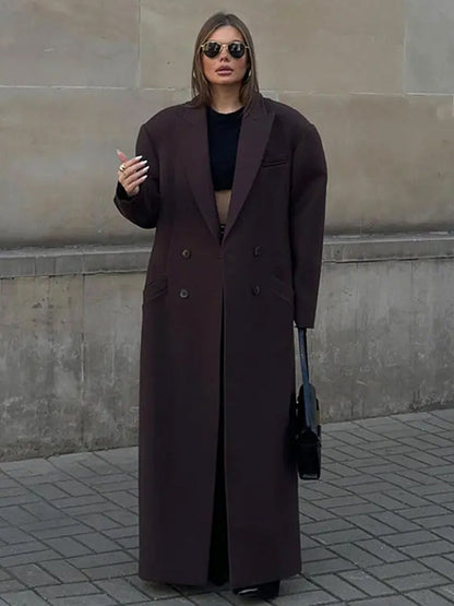 Woolen Overcoat Brown