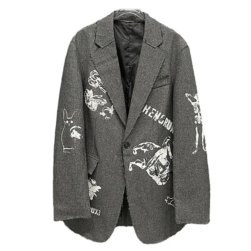 Graffiti Jacket Gray