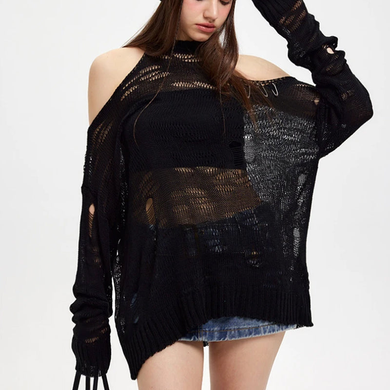 Ripped Top Black
