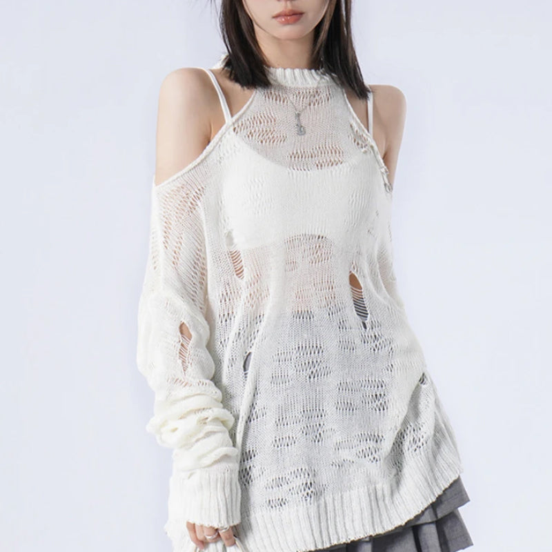Ripped Top Black
