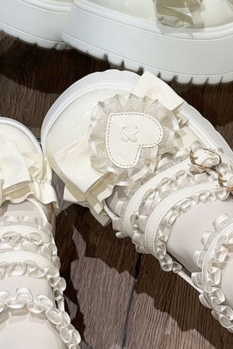 Lace Ruffle Lolita Shoes