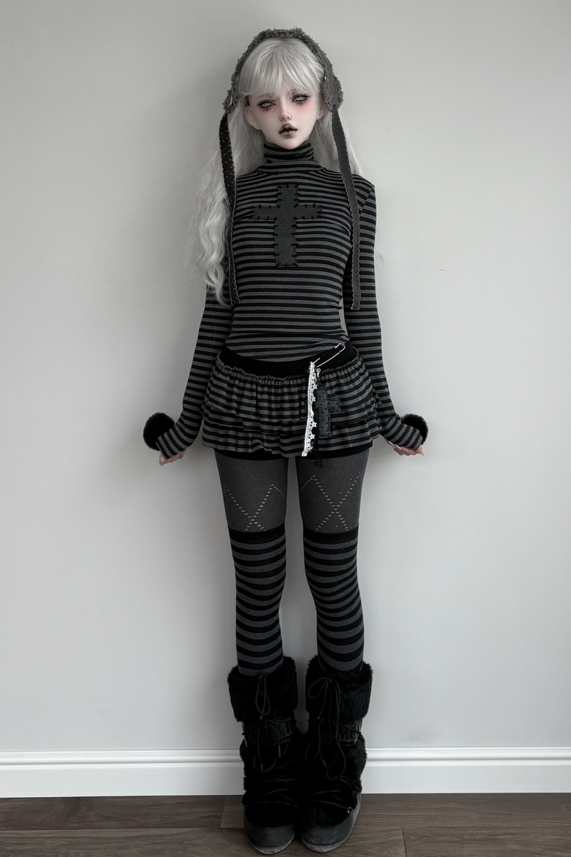 Cross Halter Neck Top + Pants Skirt + Pendant