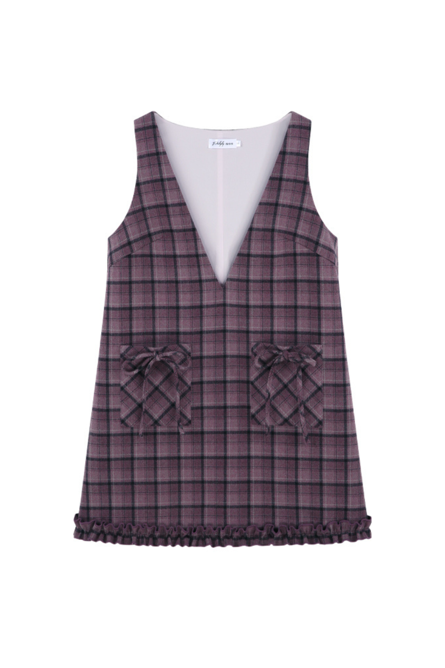 Purple Plaid Ruffle Dress + Top