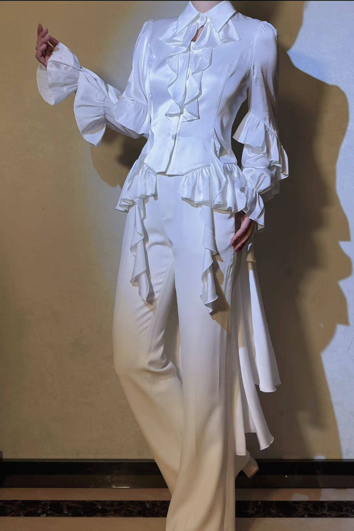 Trailing Shawl Prince Outfit Gothic Top