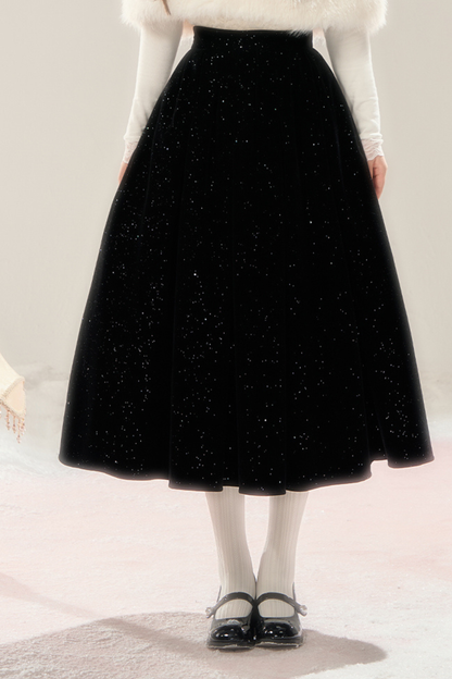 French High-end Cloak + Flared Skirt