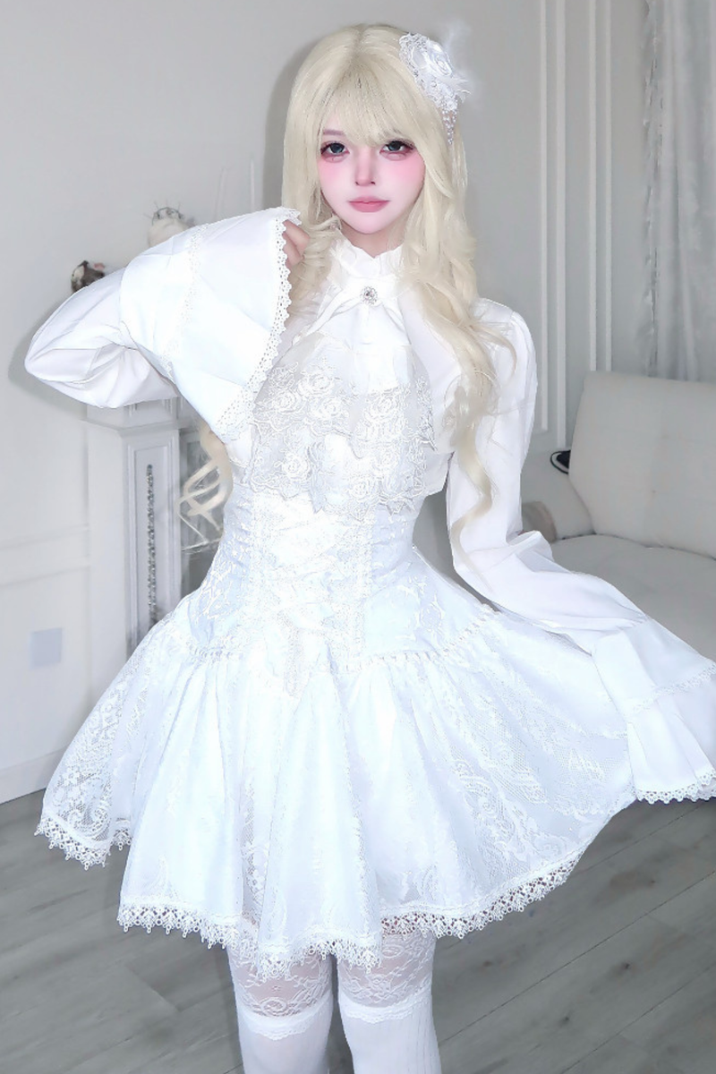 Gothic Top + Lace Skirt