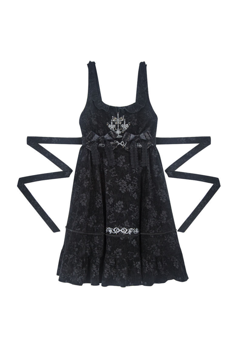 Candlelight Antique Lace Dress + Vest Dress + Bag + Brooch
