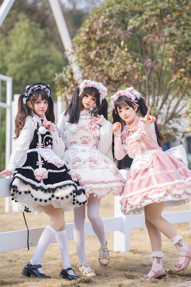 Sweet Girly Cat Lolita Set