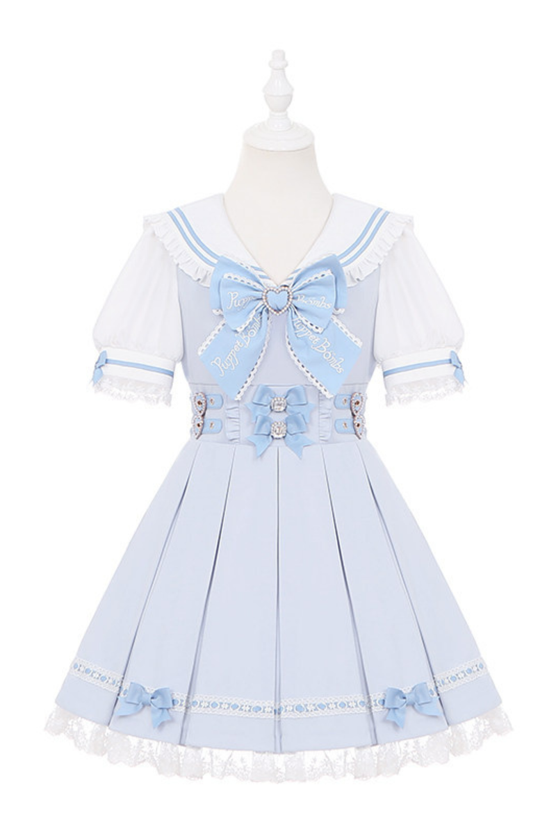 Dark Sweet Lace Sailor Dress