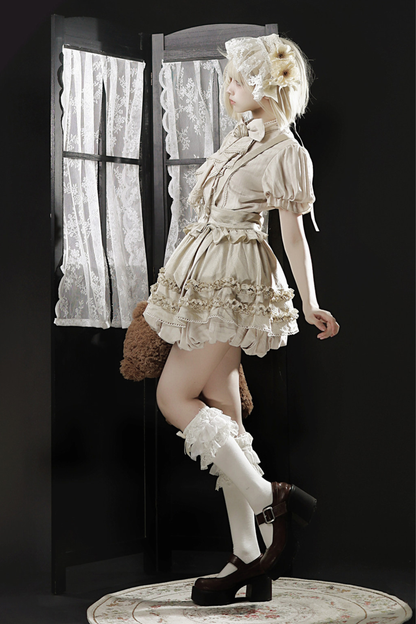 Antique Lolita Top + Suspender Skirt