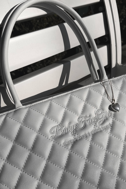 Sweet Quilted Tote Bag