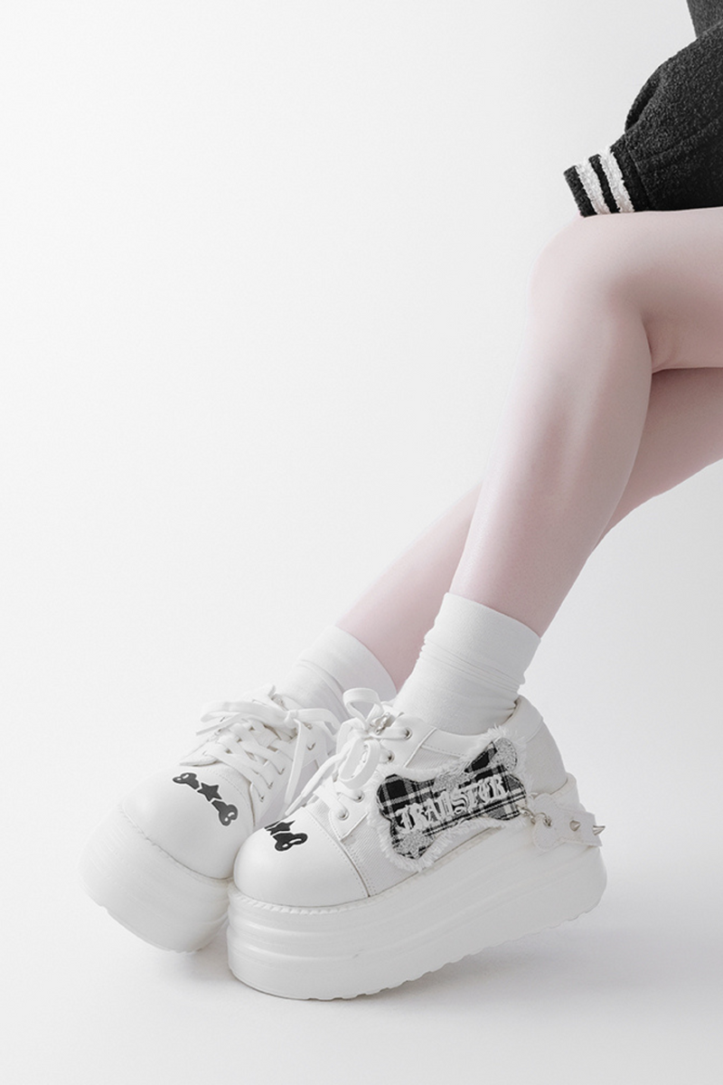 Rock and Roll Subculture Platform Sneakers