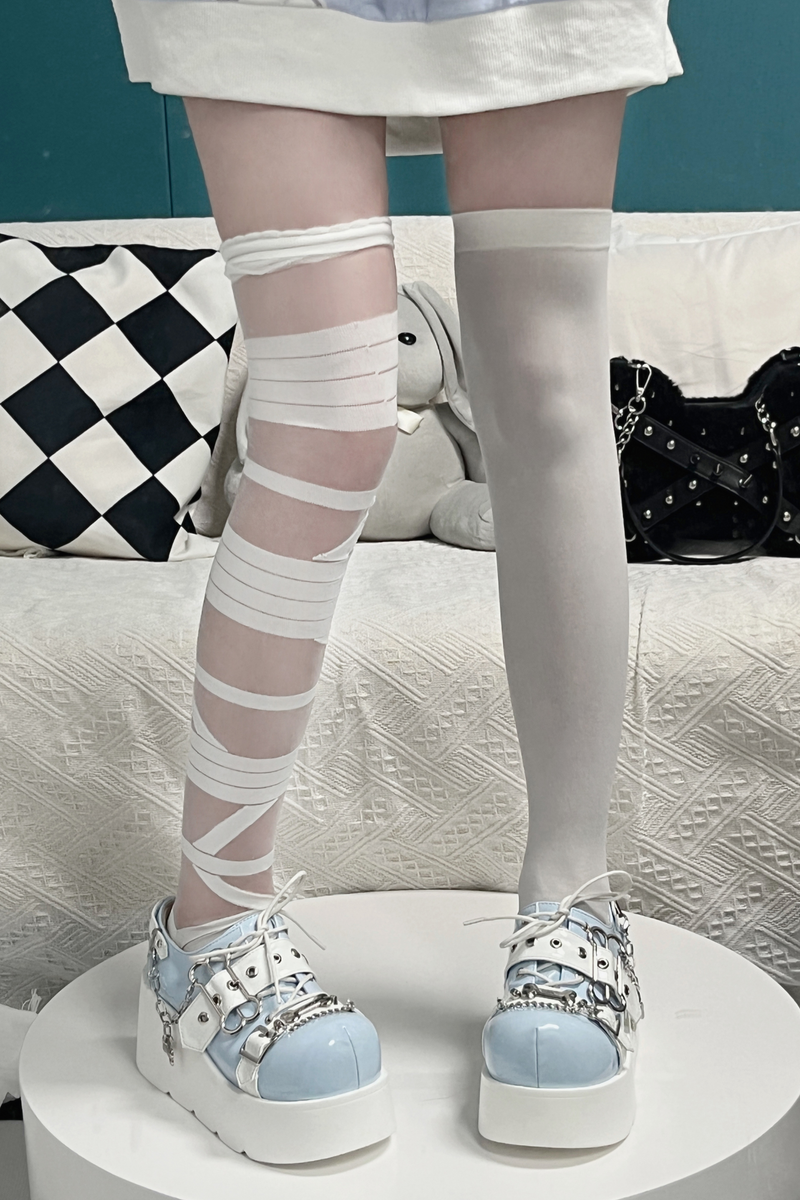 Lantern Angel Bone Platform Shoes