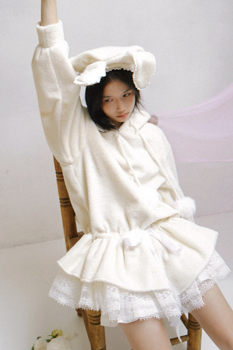 Plush Lace Angel Dress