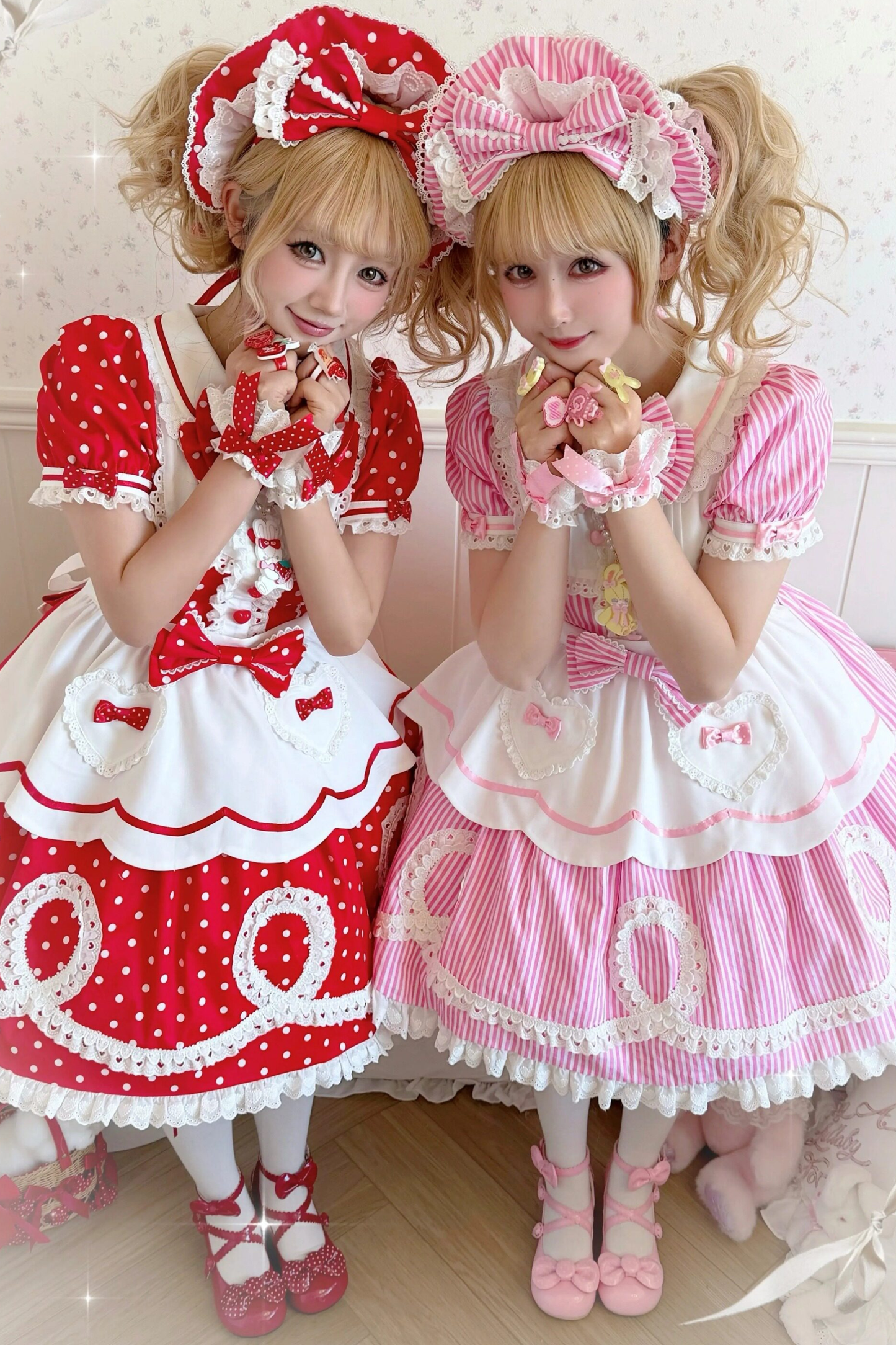 [pre-order] Retro Doll-like Lolita Dress + Hair Band + Clip + Bonnet + Hat