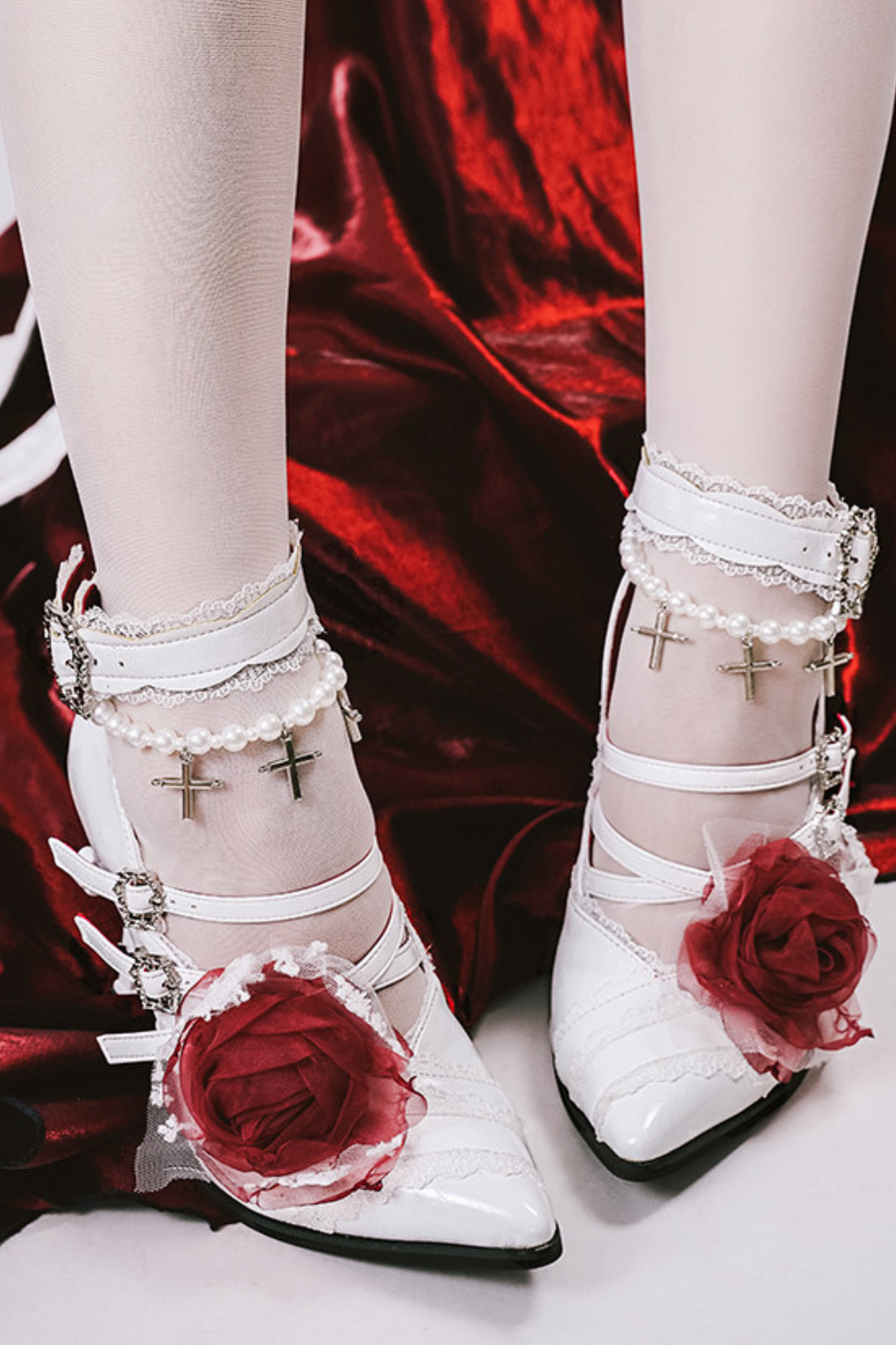 Dark Cross Gothic Heels