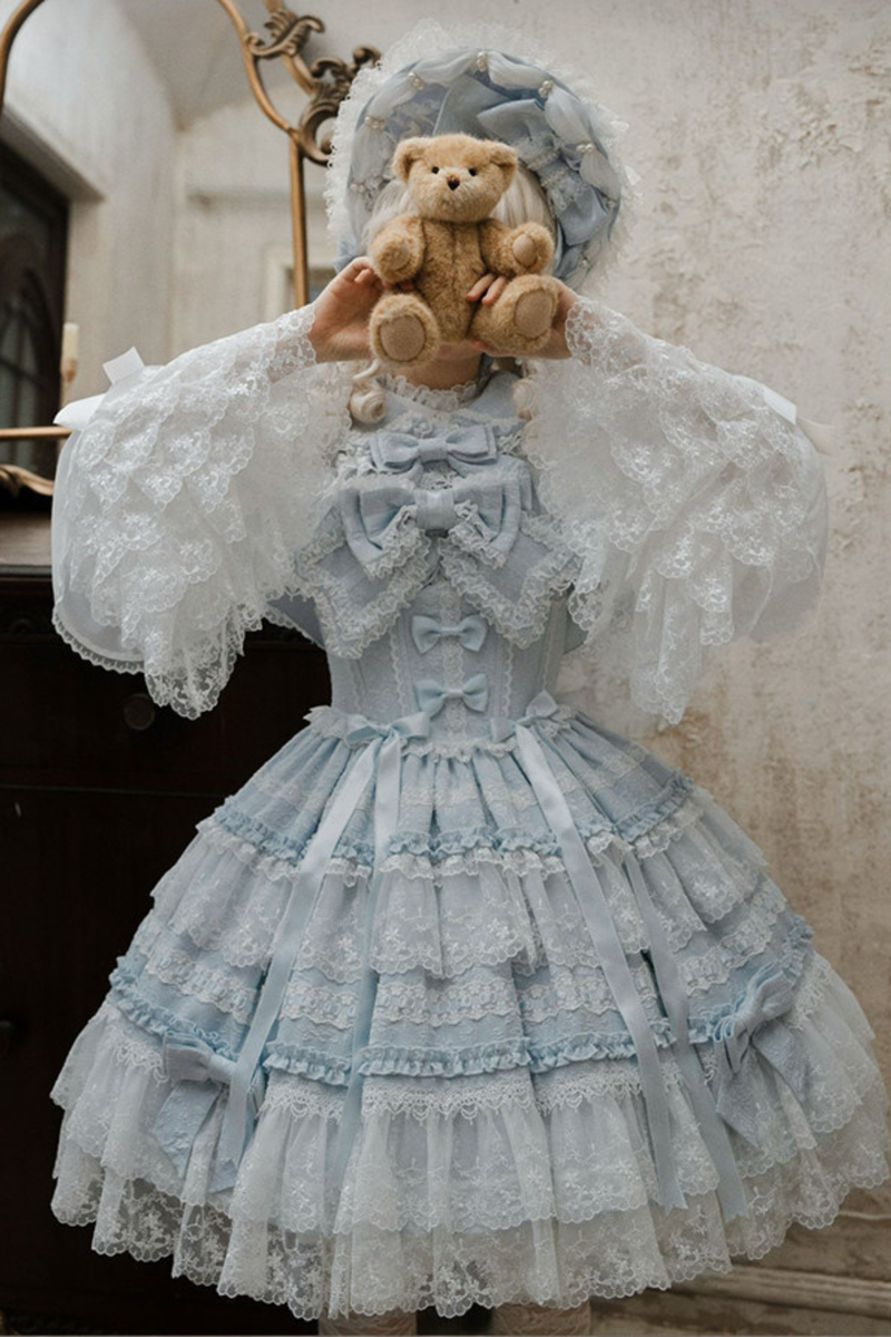 Nice Heartbeat Lolita Dress + Cape + Hat