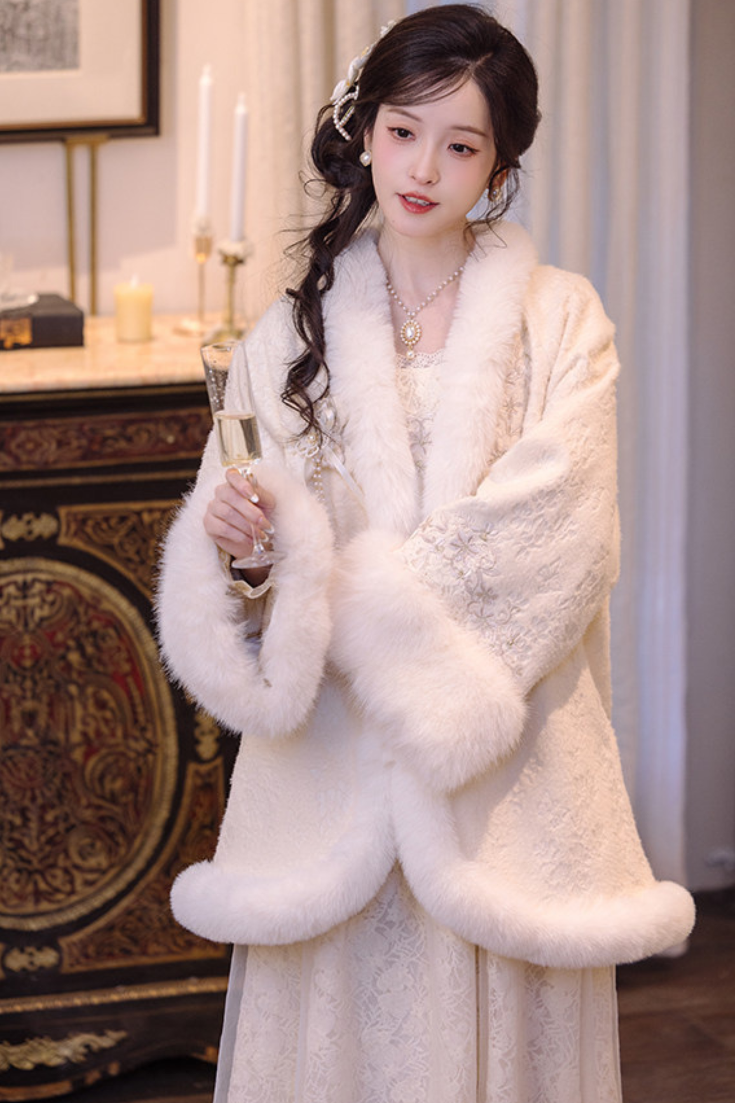 Pure White Square Neck Dress + Jacket