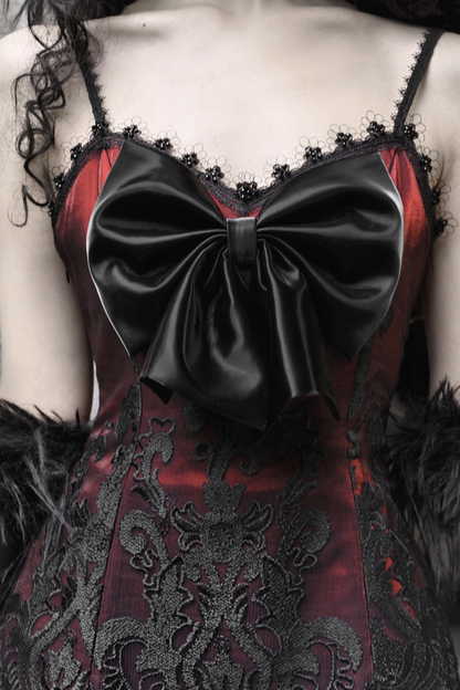 Dark Gothic Slim Slip Dress
