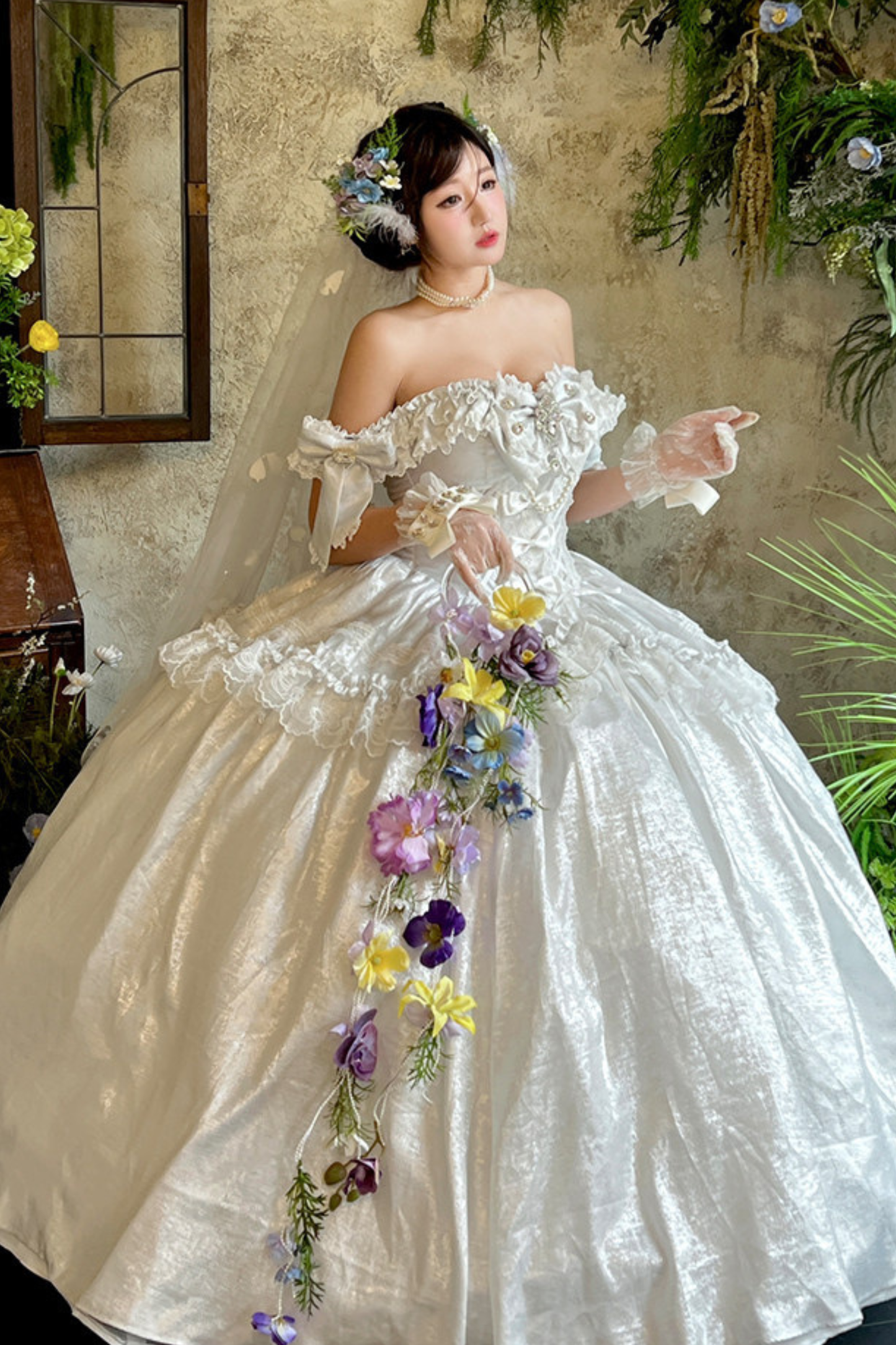 Wedding Moonlight Formal Dress + Veil
