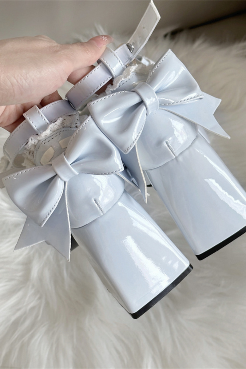 Ruffle Ribbon Lolita Shoes