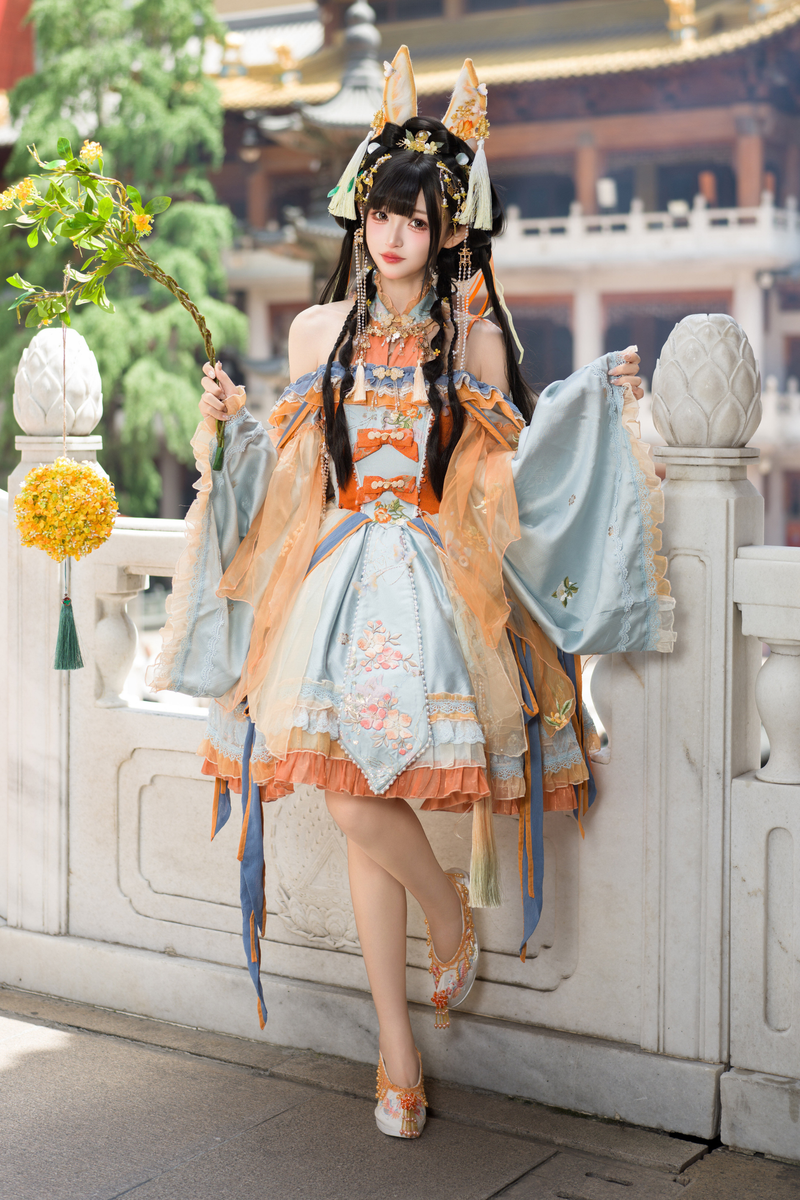 Jade Rabbit Lolita Dress + Headband