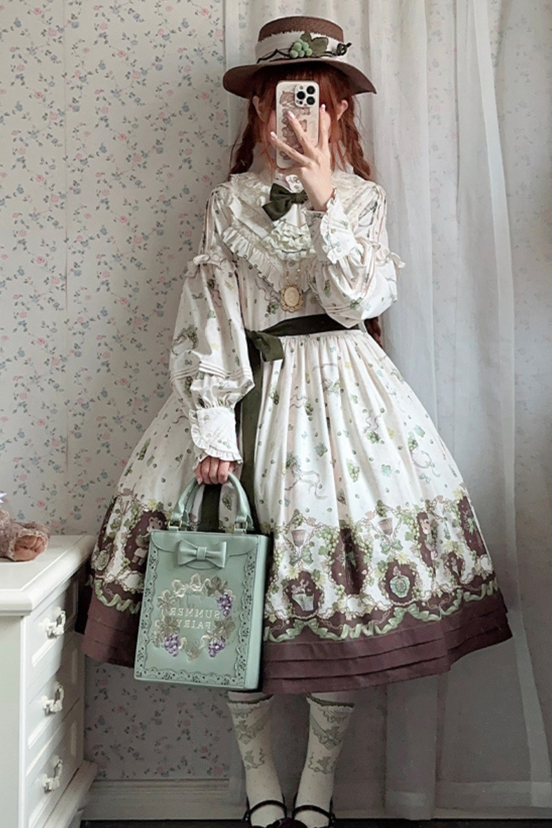 Winery Retro Bear Lolita Dress