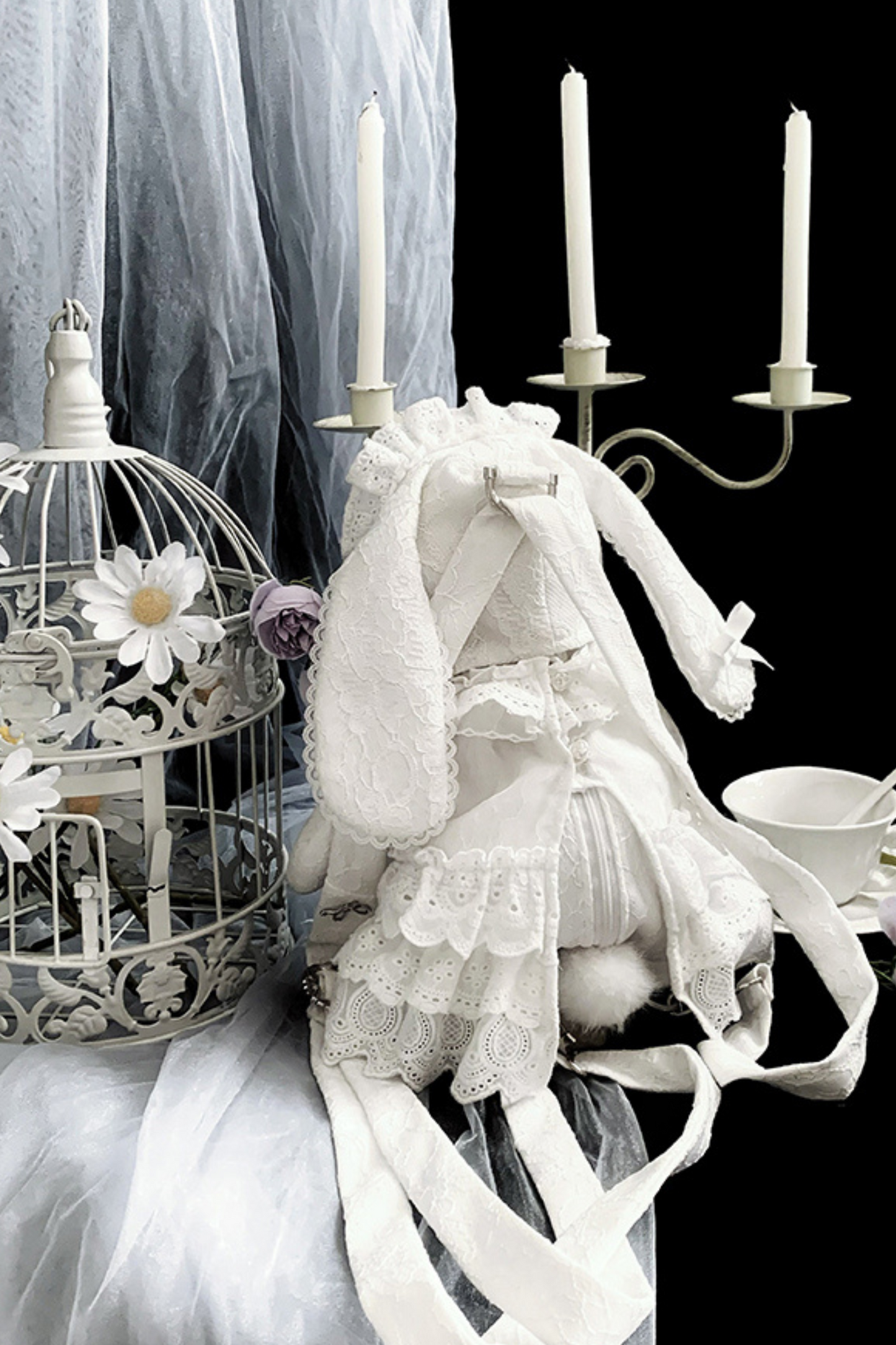[pre-order] Lace Dark Bunny Bag
