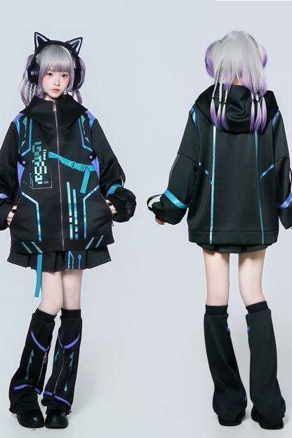 Overload Anime Girl Jacket + Skirt + Leg Cover