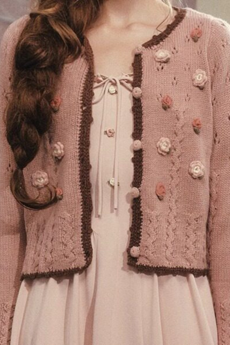 Lace Maid Rose Diary Dress + Garden Cardigan
