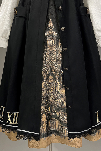 Dragon Aria Lolita Cape Coat + Top + Skirt