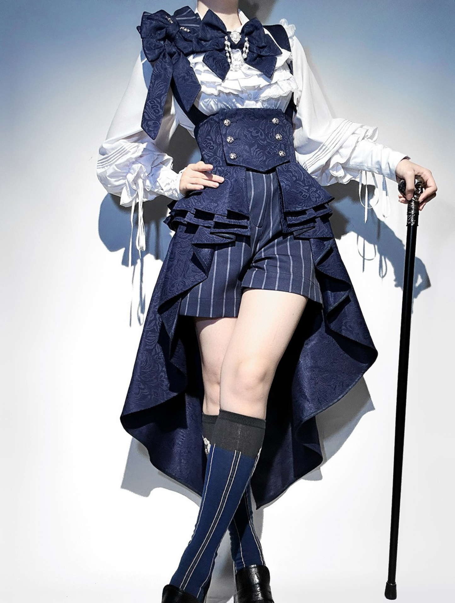 Rabbit Theater Sapphire Blue Prince Bunny Ear Outfit Set + Accessories