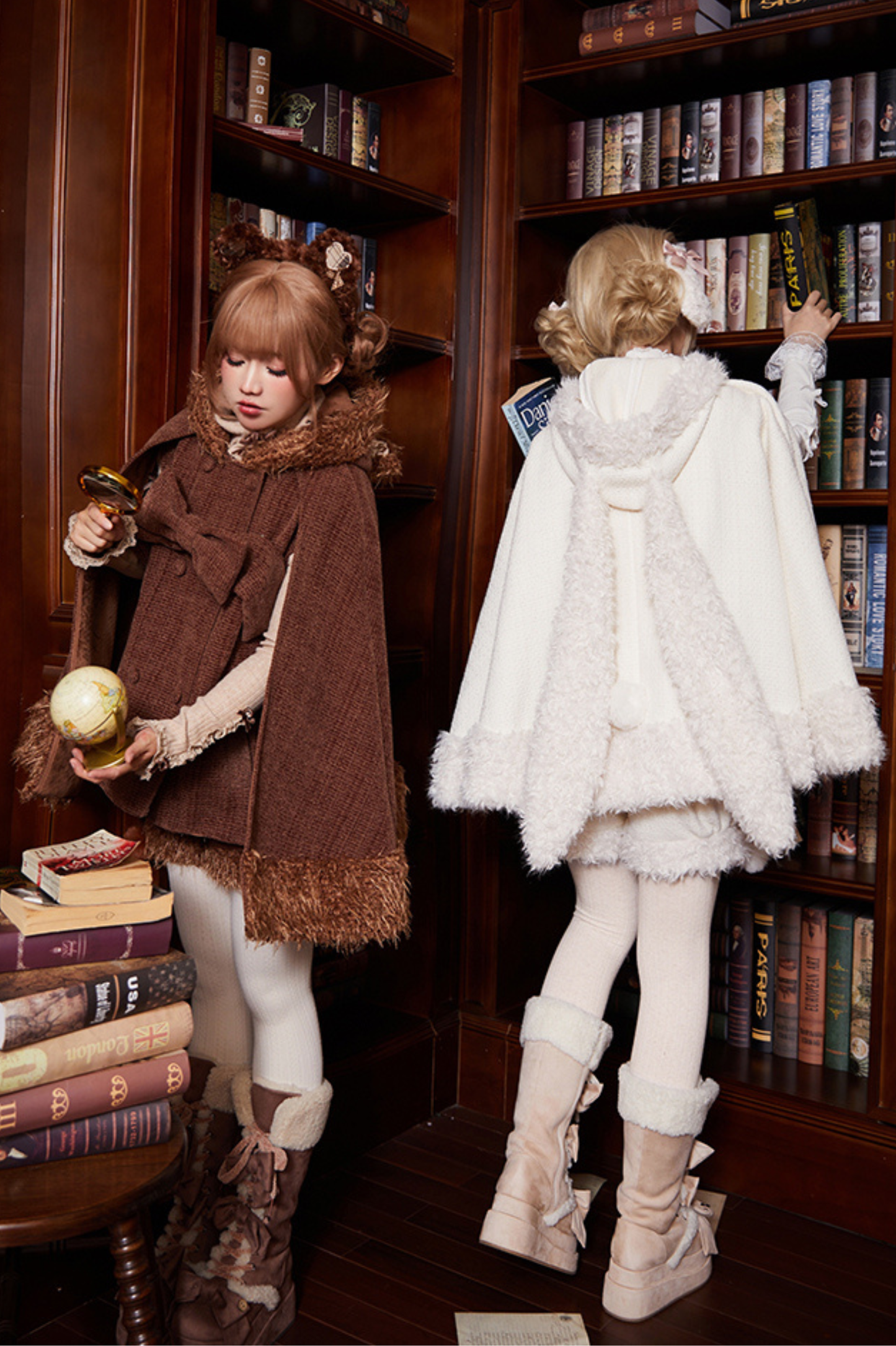 Animal Tweed Coat + Boa Shorts