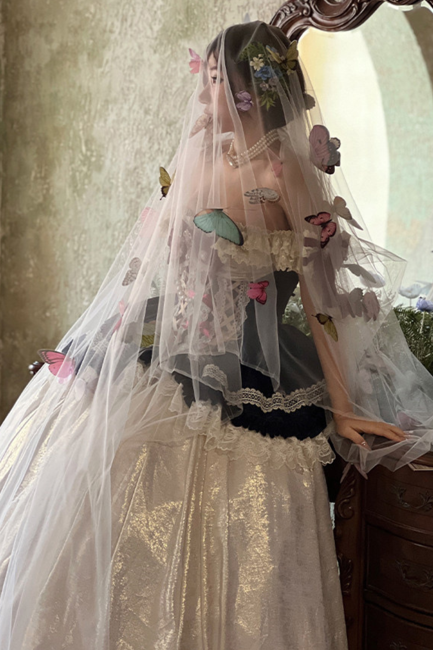 Snow White Lolita Dress + Big Ribbon